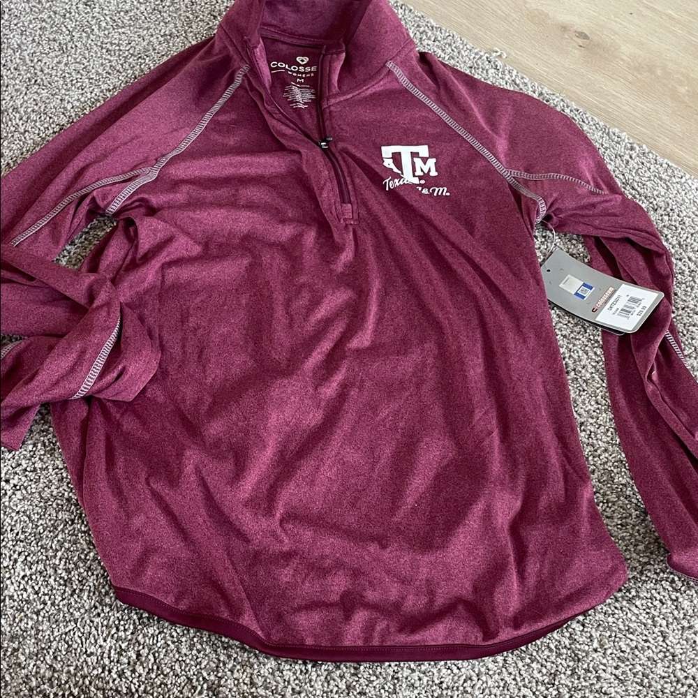 Texas A&M Colosseum Burgundy Quarter-Zip Pullover